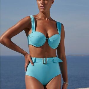 NWT Arabella London Aqua Bikini Set - size M